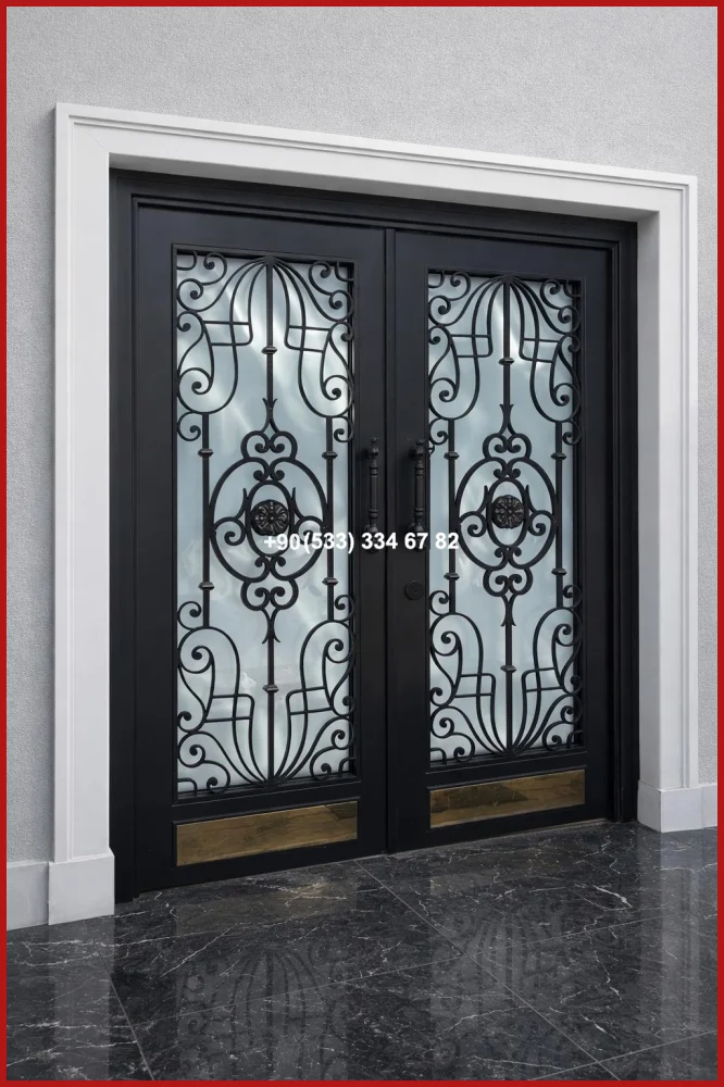 FERFORJE GARAJ KAPI MODELLERİ-MODERN VİLLA  KAPILARI-VİLLA KAPI MODELLERİ uyg19191