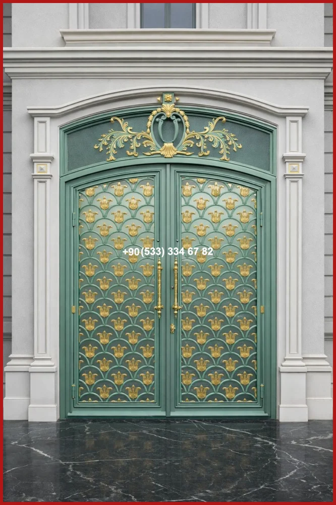 FERFORJE GARAJ KAPI MODELLERİ-MODERN VİLLA  KAPILARI-VİLLA KAPI MODELLERİ uyg19194