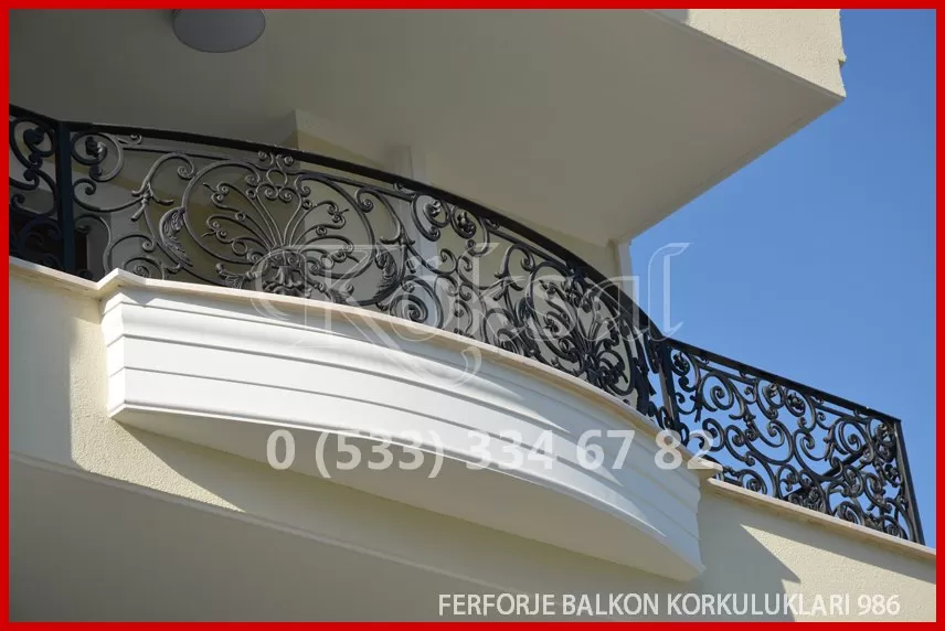Ferforje Balkon Korkulukları 986