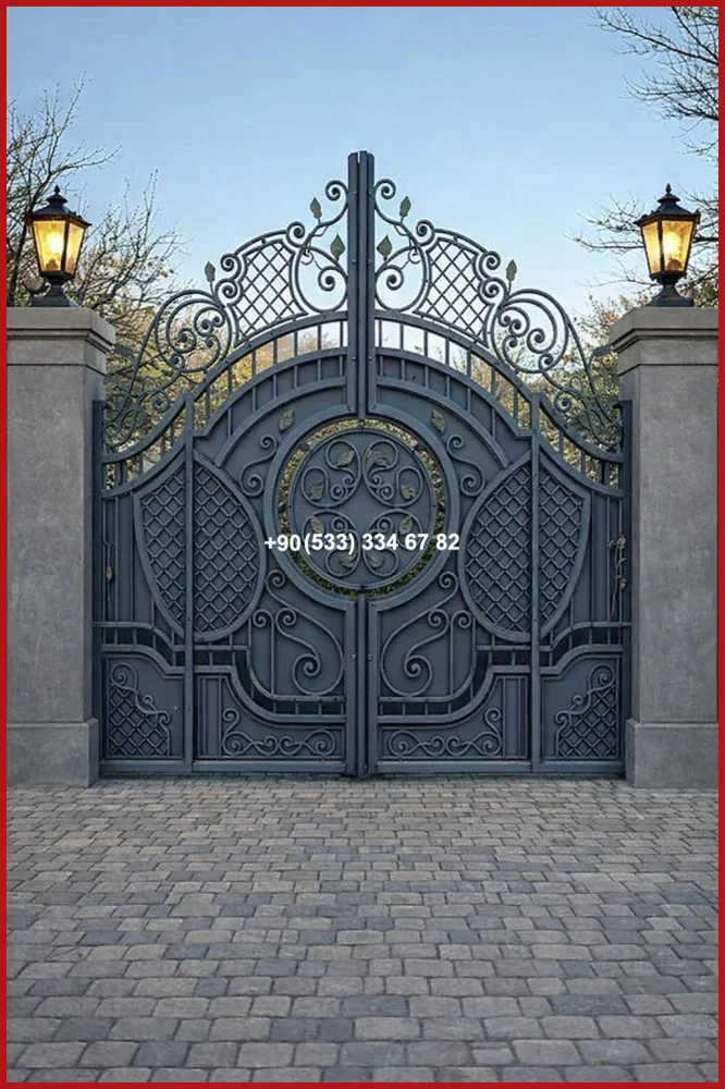 VİLLA KAPILARI-FERFORJE VİLLA KAPILAR-VİLLA GİRİŞ KAPILAR uyg19024