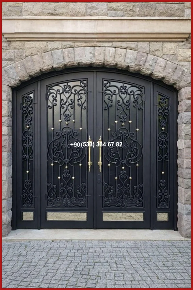 VİLLA KAPILARI-FERFORJE VİLLA KAPILAR-VİLLA GİRİŞ KAPILAR uyg19033