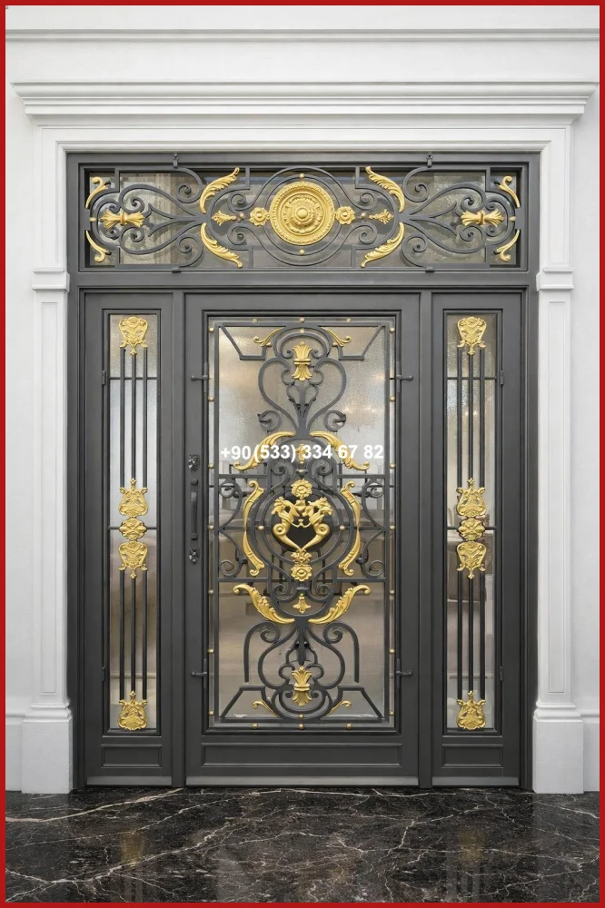 VİLLA KAPILARI-FERFORJE VİLLA KAPILAR-VİLLA GİRİŞ KAPILAR uyg19035