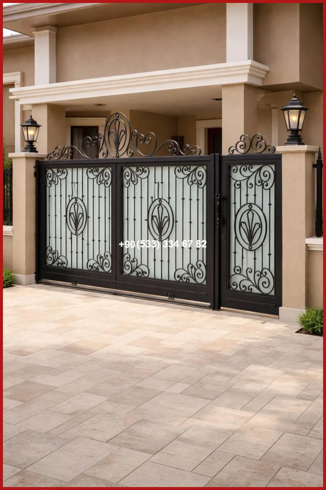 VİLLA KAPILARI-FERFORJE VİLLA KAPILAR-VİLLA GİRİŞ KAPILAR uyg19228