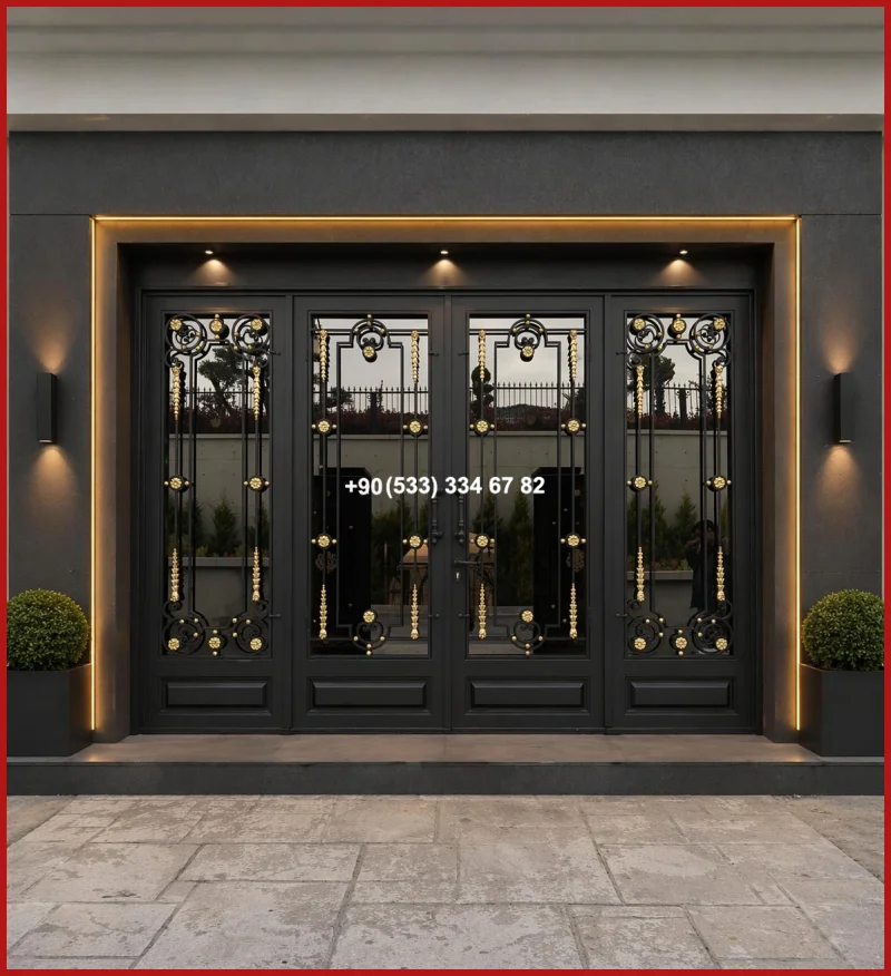 VİLLA KAPILARI-FERFORJE VİLLA KAPILAR-VİLLA GİRİŞ KAPILAR uyg19338
